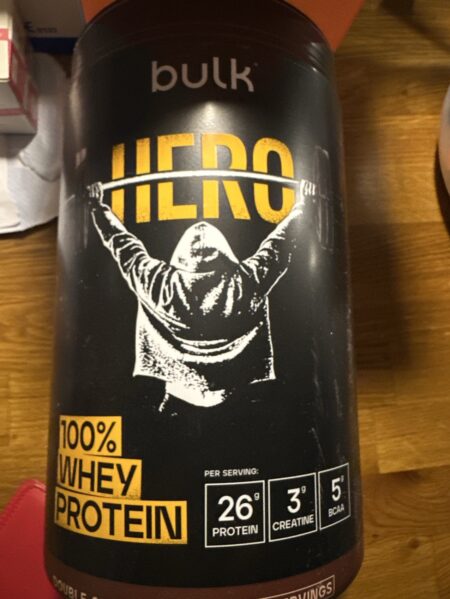 Bulk Hero 100% Whey Protein front packaging