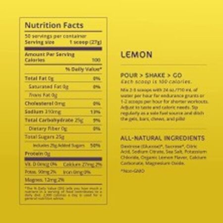Tailwind Endurance Fuel 1350g limón nutrition/back