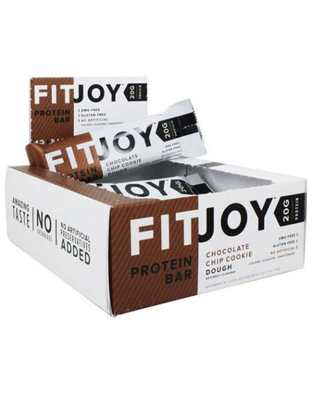 FitJoy Protein Bar Chocolate Chip Cookie Dough box