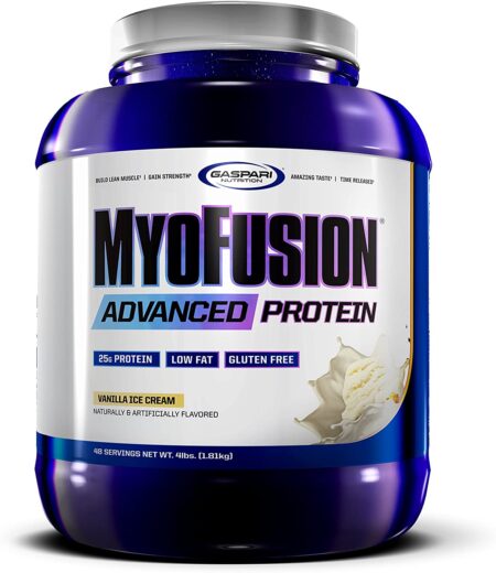 Gaspari MyoFusion Advanced Protein Vanilla Ice Cream 4 lb tub