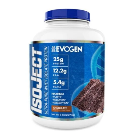 Evogen IsoJect Chocolate 5 lb / 2.27 kg front